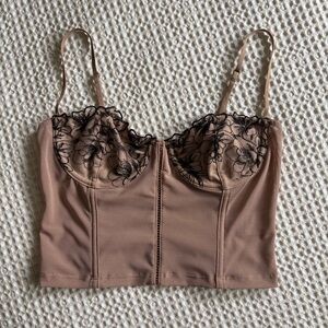 White Fox Cropped Top